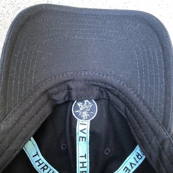 Luminati THRIVE PACKAGING Hat Men's Black Adjustable Baseball Cap - Picture 2 of 6